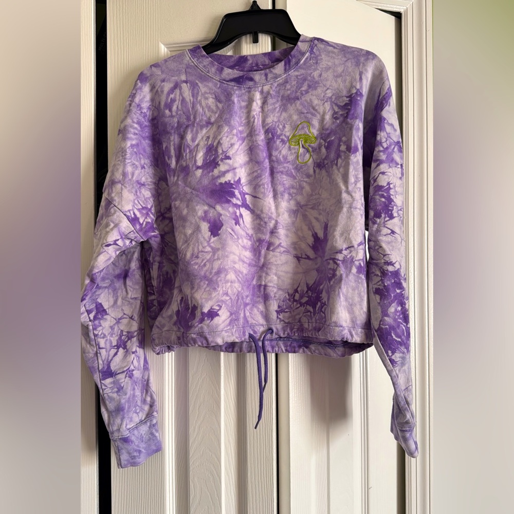Purple Tie-Dye Long Sleeve Shirt